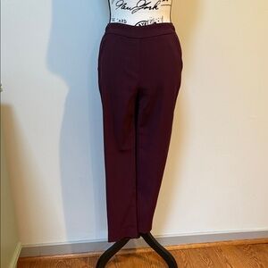 White House Black Market Plum Straight Leg Pants